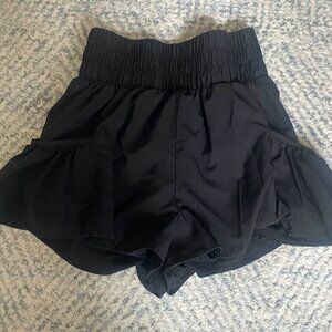 Free people get your flirt on black shorts